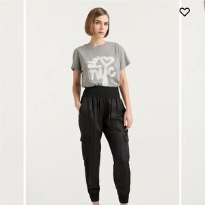 Cinq a Sept Black Jogger-Style Track Pants